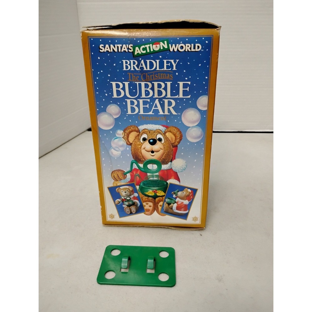 Vintage Kurt Adler Bradley Bubble Bear BRANCH CLIP ONLY Santa's Action World